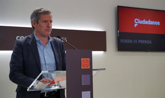 El líder de Cs en las Cortes de Aragón, Daniel Pérez Calvo.