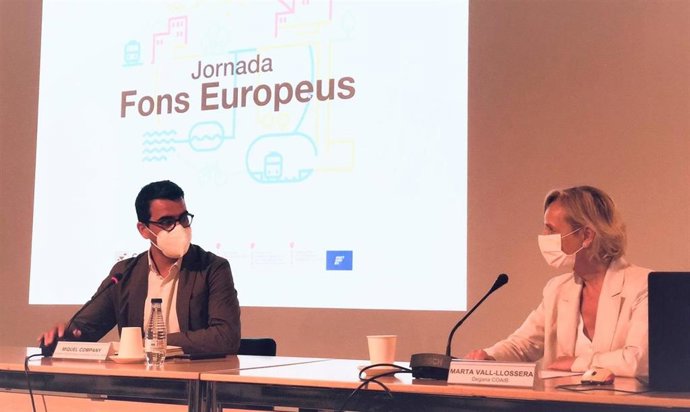 Presentación al Colegio de Arquitectos de la ventanilla única del Govern habilitada para optar a los fondos europeos