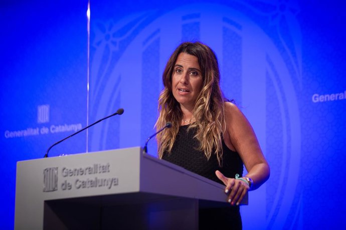 La portaveu del Govern, Patrícia Plaja, en la conferncia de premsa posterior al Consell Executiu