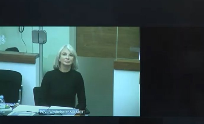 Archivo - Declaración por videoconferencia de Corinna Larsen en el juicio contra el comisario jubilado y en prisión provisional José Manuel Villarejo.
