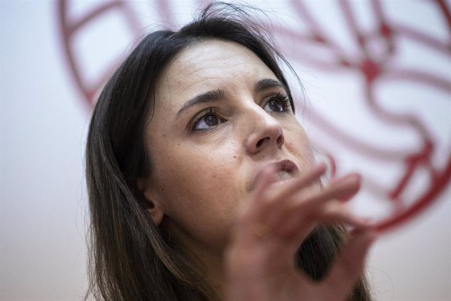 La ministra de Igualdad, Irene Montero, en una ponencia