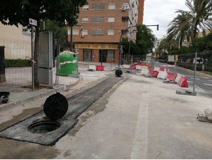El Ciclo Integral del Agua finaliza en agosto las obras de saneamiento en las grandes avenidas de Valncia
