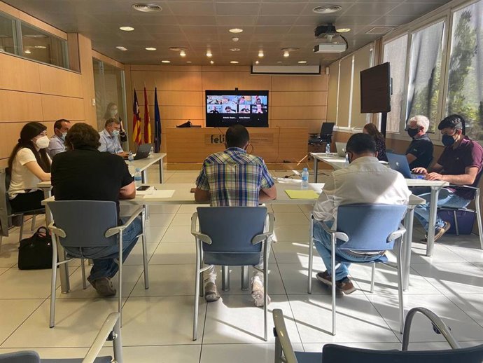 Reunión celebrada por el departamento de Movilidad e Infraestructuras del Consell con los ayuntamientos y el resto de administraciones de Mallorca.