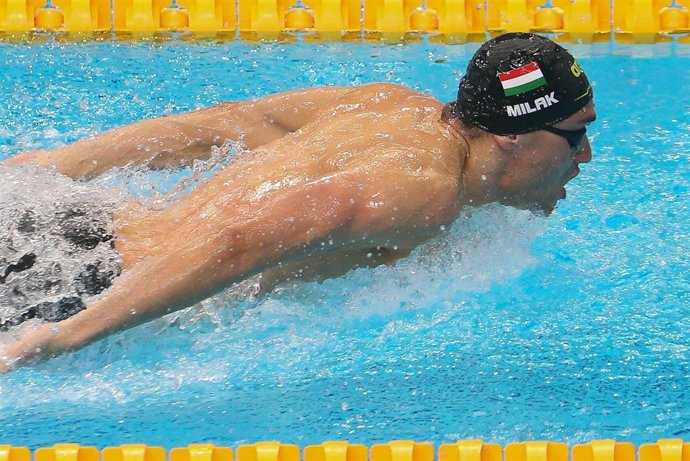 Archivo - El nadador húngaro Kristof Milak