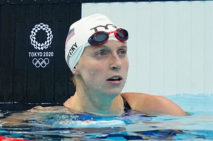 La nadadora estadounidense Katie Ledecky