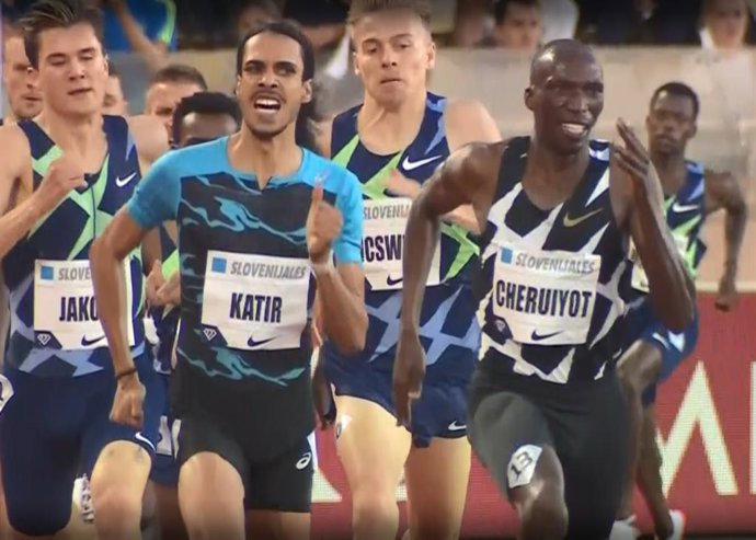 El atleta muleño Mohamed Katir en la Diamong League de Mónaco