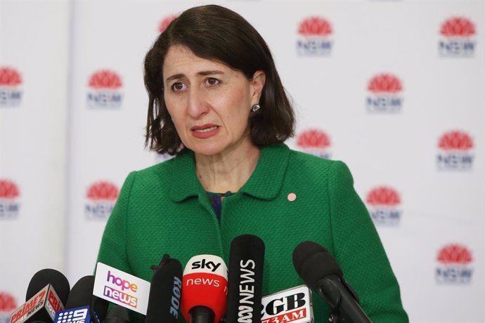NSW Premier Gladys Berejiklian speaks to the media during a COVID-19 update and press conference in Sydney, Wednesday, July 28, 2021. (AAP Image/Pool, Lisa Maree Williams) NO ARCHIVING