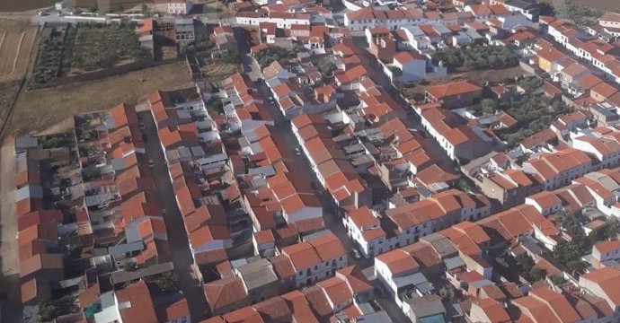 Archivo - Imagen aérea de Belalcázar.