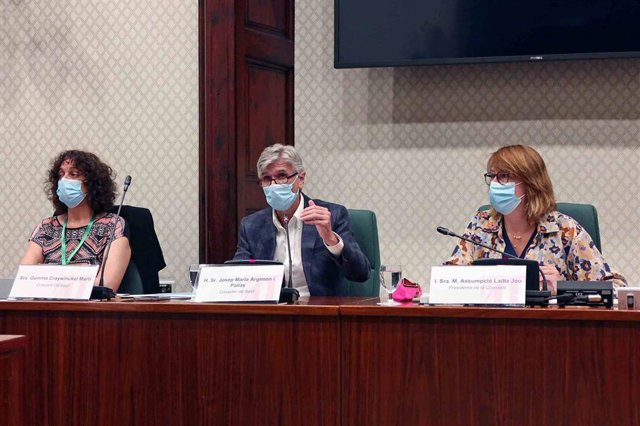 El conseller de Salud de la Generalitat Josep Maria Argimon, en comisión parlamentari