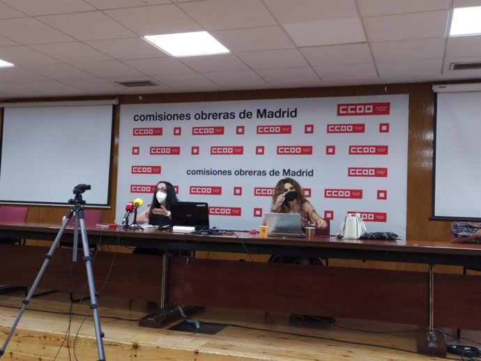 Rueda de prensa de CCOO sobre educación.