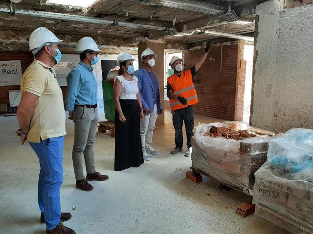 Visita a las obras del centro de salud de Villacarrillo