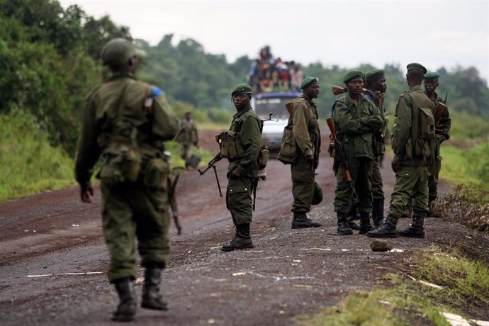 Archivo - Soldados del Ejército de República Democrática del Congo (RDC)