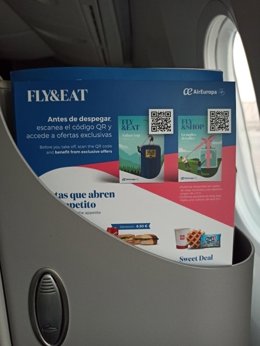 Air Europa protege y refuerza sus nuevos catálogos de comida a bordo con tecnología antimicrobiana