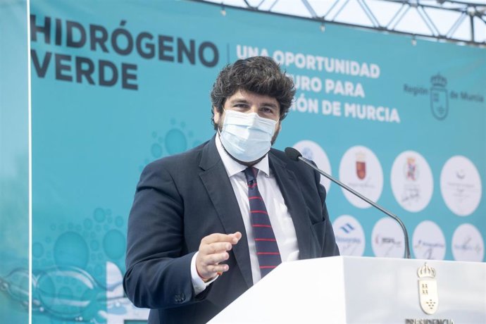 López Miras anuncia la creación de la Plataforma del Valle del Hidrógeno Verde de la Región de Murcia
