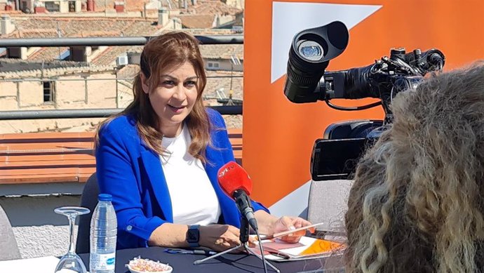 Rueda de prensa de la procuradora de Ciudadanos por Segovia Marta Sanz.