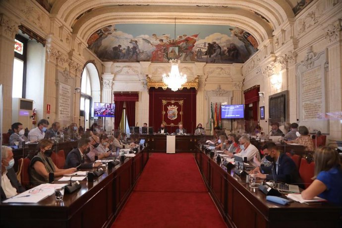 Pleno ordinario del Ayuntamiento de Málaga correspondiente al mes de junio de 2021 y celebrado el 1 de julio.