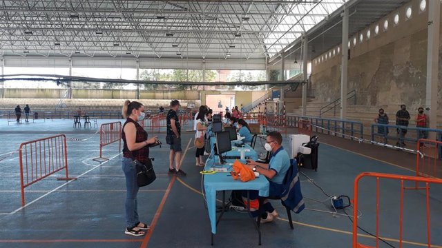 Vacunación de covid-19 en las instalaciones deportivas de San José/Archivo