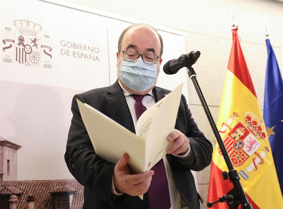 El ministro de Cultura y Deporte, Miquel Iceta.