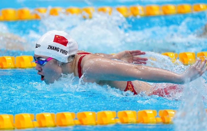 La nadadora china Zhang Yufei en Tokyo 2020