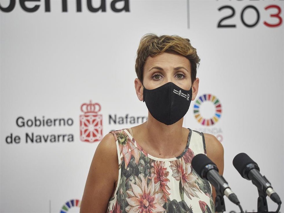La presidenta de Navarra, María Chivite