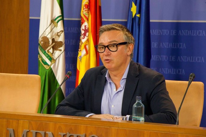 El portavoz parlamentario de Vox en Andalucía, Manuel Gavira, en una foto de archivo.