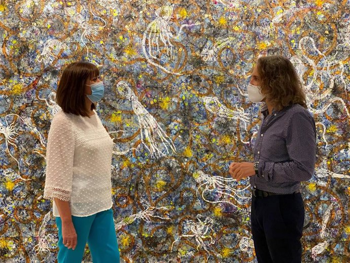 Presentación de la exposición de Gonzalo Páramo en Valladolid.