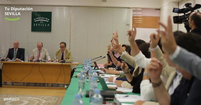 Archivo - Imagen de archivo de un Pleno de la Diputación de Sevilla
