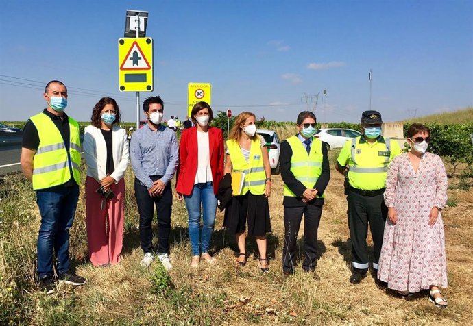 Inauguración del primer cruce inteligente entre las localidades de Haro y Zarratón.