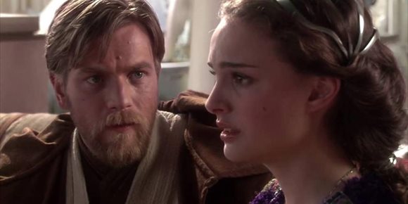 10. Star Wars: La venganza de los Sith tenía un triángulo amoroso entre Anakin Skywalker, Amidala y Obi-Wan Kenobi