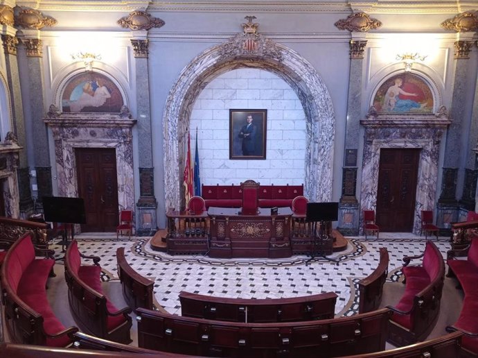 Salón plenario del Ayuntamiento de Valncia