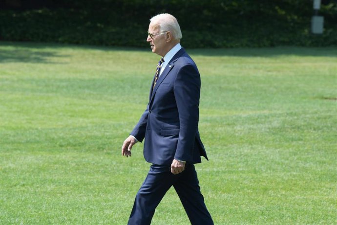 28 July 2021, US, Washington: US President Joe Biden departs to Joint Base Andrew on route to Allentown-Pennsylvania, at White House. Photo: Lenin Nolly/SOPA Images via ZUMA Press Wire/dpa