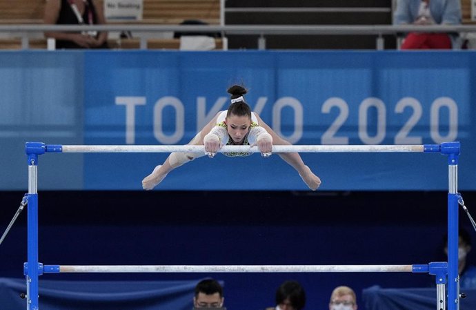 La gimnasta española Roxana Popa, 22 en la final del concurso completo individual de gimnasia artística de los Juegos Olímpicos de Tokyo 2022