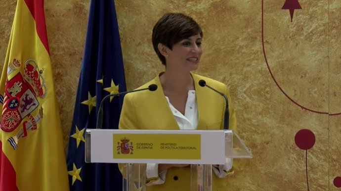 La ministra de Política Territorial, Isabel Rodríguez.