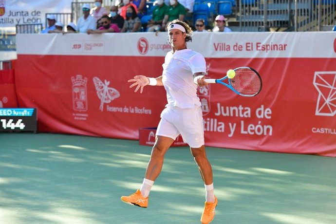 Feliciano López en el torneo de El Espinar