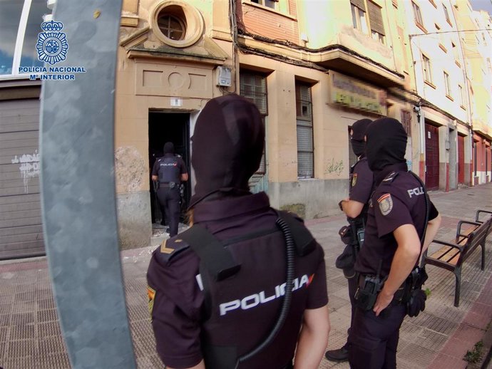 Imagen de la operación policial