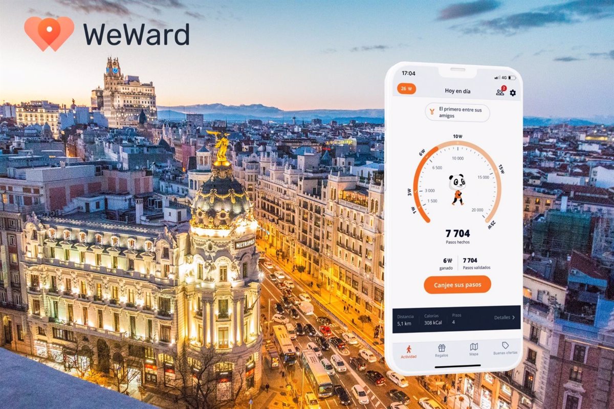 WeWard arrives in Spain, the app that fights against sedentary lifestyle and allows you to earn money by walking