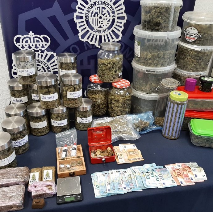 Droga intervenida en una operación policial