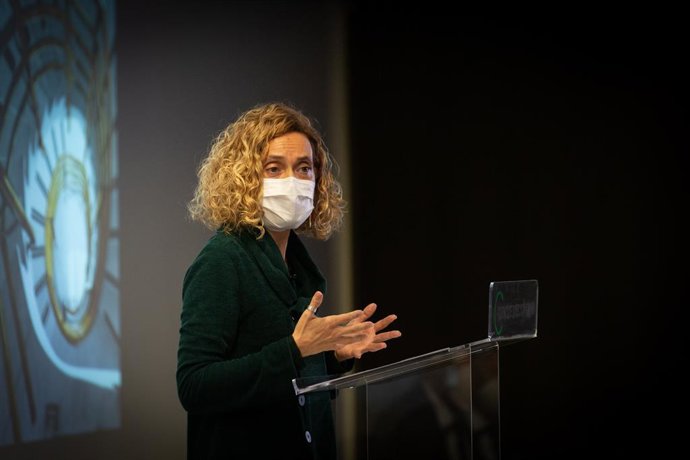 Archivo - La presidenta del Congreso, Meritxell Batet, interviene en el encuentro sobre "El papel del sector público en el relanzamiento de la productividad" organizado por el Círculo de Economía, en Barcelona, Catalunya, (España), a 19 de enero de 2021.