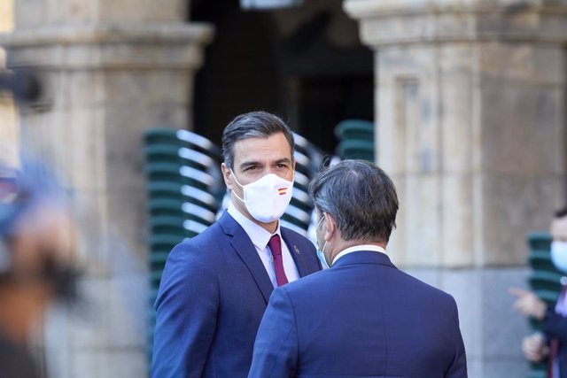 El president del Govern espanyol, Pedro Sánchez, arriba a la XXIV Conferència de Presidents