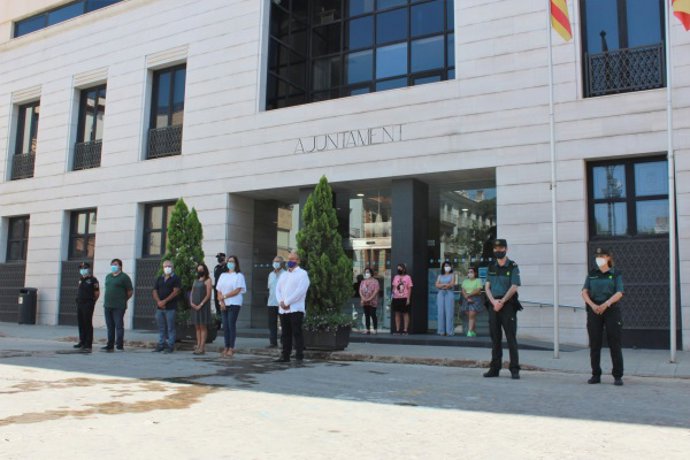 Concentración contra la violenacia machista en Borriana (Castellón)