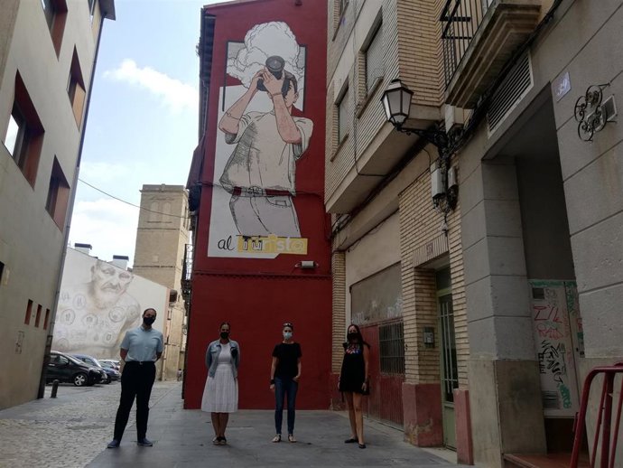 Cuatro murales del Centro Histórico de Logroño 'cobrarán vida' en nuevas rutas guiadas nocturnas 'Murales encendidos'