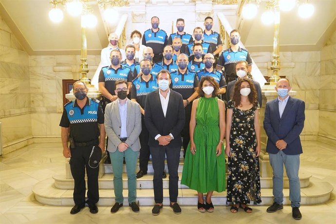 Toma de posesión de policías y psicólogas del Ayuntamiento de Valladolid.