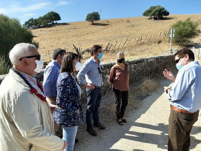 Daniel Sánchez en el puente del Realejo en Ubrique