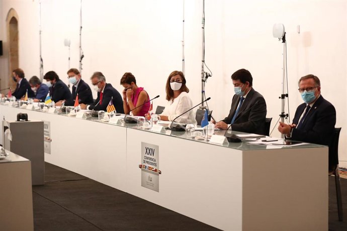 La presidenta del Govern, Francina Armengol, durante la Conferencia de Presidentes.