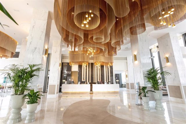 Recepción del hotel Riu Palace Maspalomas, tras su reforma