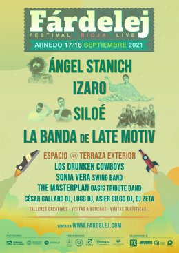 FÁRDELEJ FESTIVAL RIOJA LIVE PRESENTA SU CARTEL