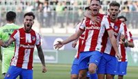 El canterano Borja Garcés lidera la remontada del Atlético en el amistoso contra el Wolfsburgo