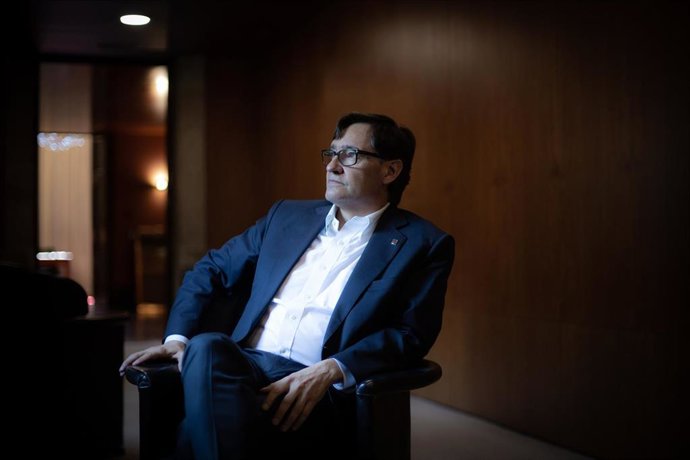 El líder del PSC en el Parlament, Salvador Illa.