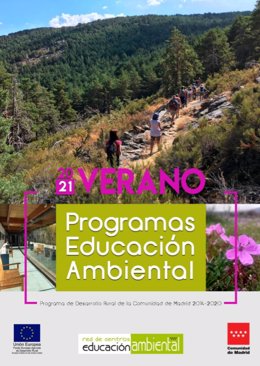 Cartel de los Programas de Educación Ambiental de la Comunidad de Madrid.