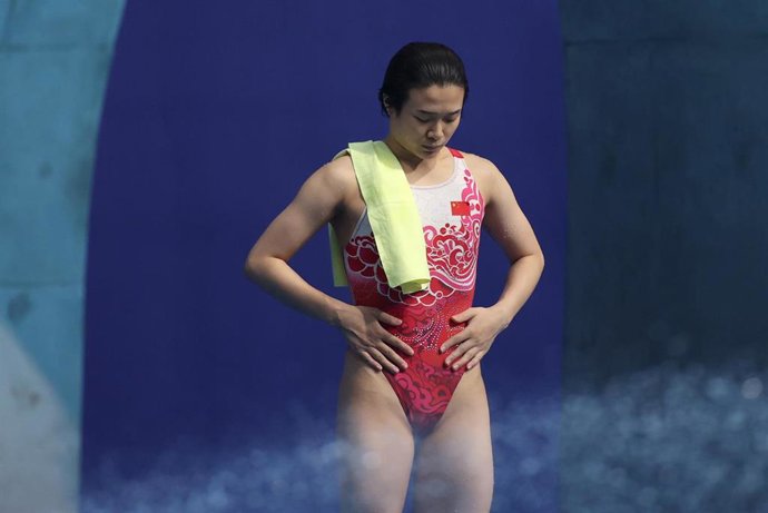 La china Tingmao Shi durante los Juegos Olímpicos de Tokio